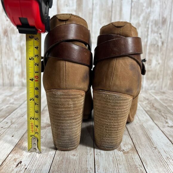 Rag and Bone Harrow warm brown leather boots womens 8 - Picture 6 of 10